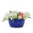 3 Pieces Ceramic Planter Pot, Modern Indoor Outdoor Flowerpot for Patio, Garden, or Windowsills - Antique Blue-1148523876
