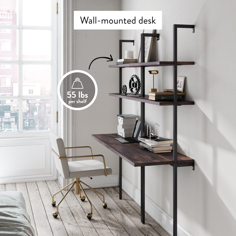 Theo Leaning Ladder Desk - Farmhouse Style