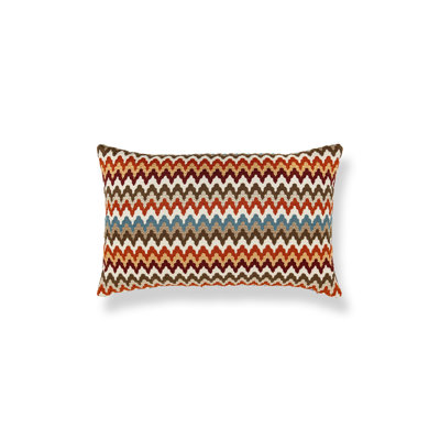 RAINBOW MOUNTAIN CREWEL PILLOW