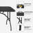 6Ft Folding Table, Portable Plastic Table For Camping, Picnics, Parties, High Load Bearing Foldable Table-1286688820-1286688826