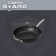 Prestige Non Stick Frying Pan with Lid - 31cm Deep induction Pan with Stainless Steel Base & Handles, Scratch Resistant Skillet Pan, Easy Cleaning, Black