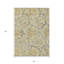 Tapis extérieur lavable floral gris doré et gris anthracite 5 pi x 8 pi