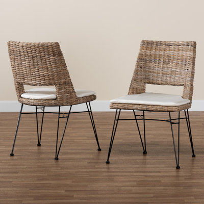 Cassiani Rattan Dining Chair with Cushion