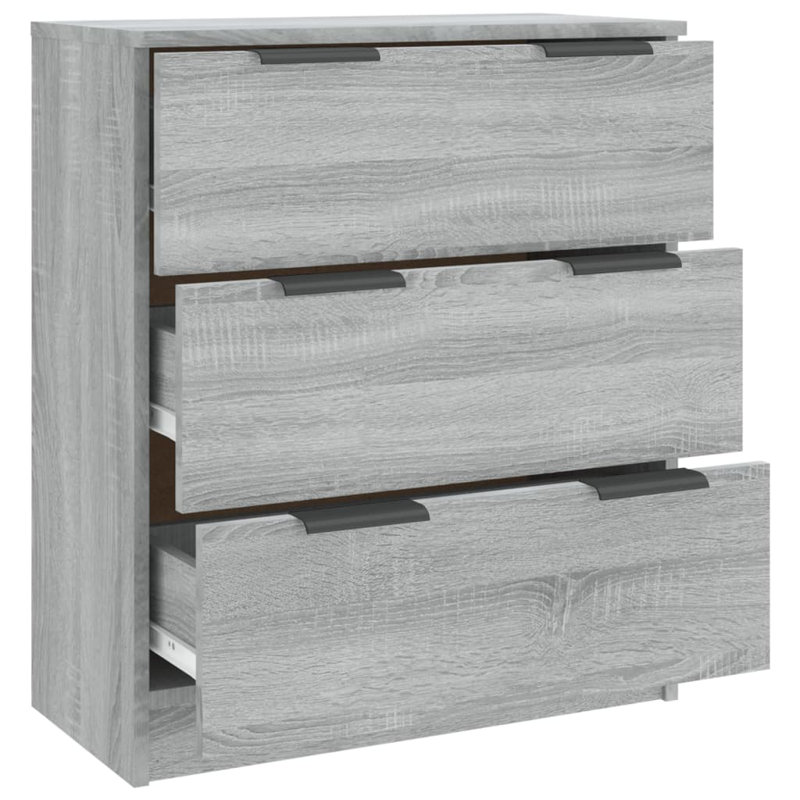 17 Stories Sideboard Engineered Wood, Grey Sonoma