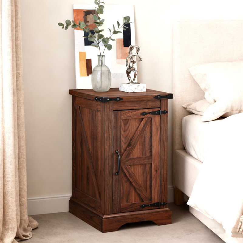 End Table with Built-In Outlets