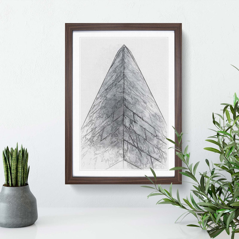 Sketching the Architecture Vol.41 - Picture Frame Drawing Print, 65cm H x 48cm W x 2cm D, Walnut Framed