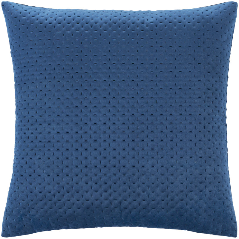 Jocques Velvet Reversible Pillow Cover, 22" x 22", Emerald
