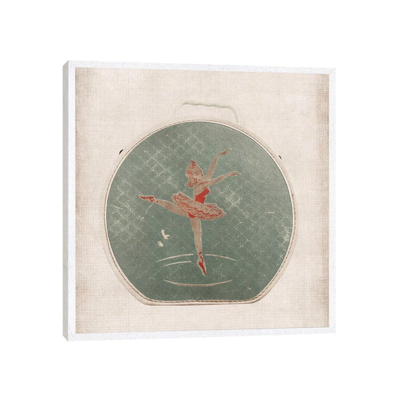 Ballet Box - Print on Canvas, 45.72 cm H x 45.72 cm W, White Framed