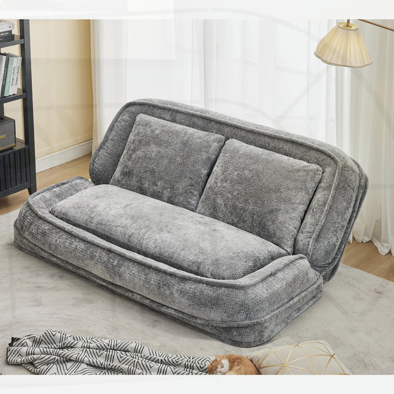Lit convertible pour chien en couple, Gris clair