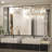 Oversized Rectangle Metal Framed Full Length Floor Mirror with Stand, Wall Mounted or Leaning Mirror for Bedroom, Home Gym, Living Room, Entryway-1657443888-1657443895