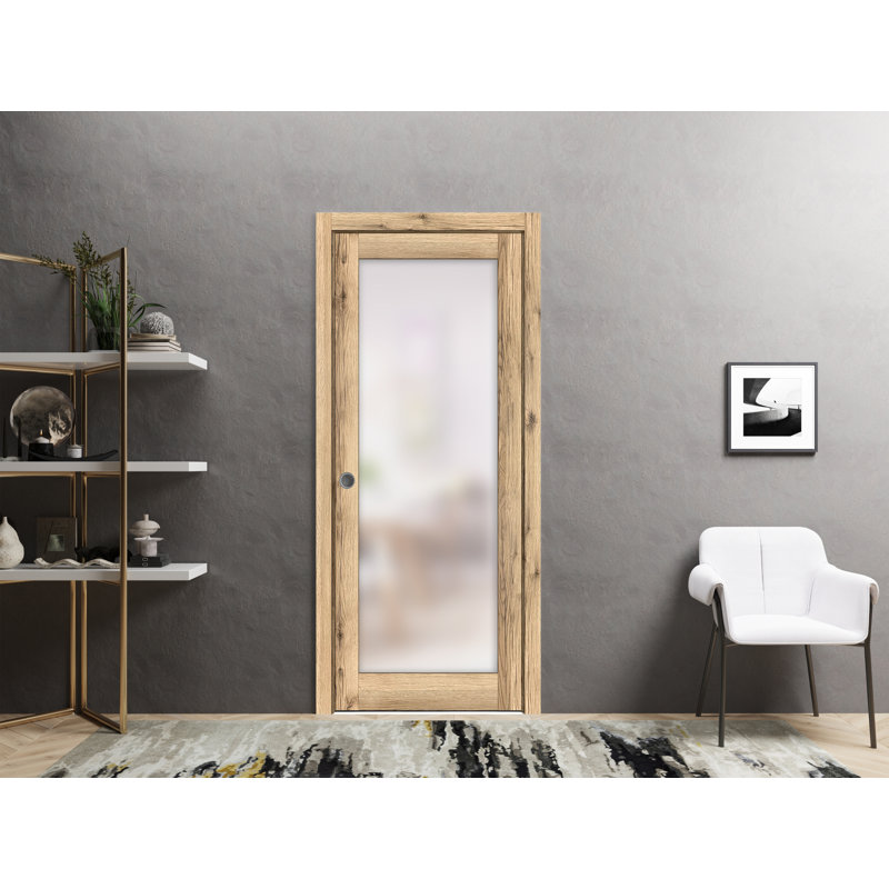 Portes à panneaux coulissantes en bois lambrissé Planum, 30 po x 80 po