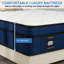 Matelas hybride 14 po en mousse viscoélastique de refroidissement moyenne pleine grandeur dans une boîte avec Certipur-US-1205168762-1160442687