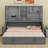 Upholstered Daybed With LED Armrest Lights-2076937155
