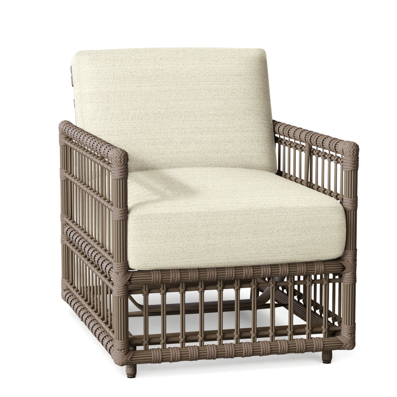 Newport Woven Spring Lounge - Burlap, Welt, Indigo Velvet, Newport #66 Burlap