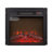 18" Electric Fireplace Insert – 1400w (4777btu) 120v Ultra-thin Heater With Realistic Flame/log Set, Remote Control, Led Screen, Overheating Protection, 30min-6h Timer (black) For Living Room/bedroom