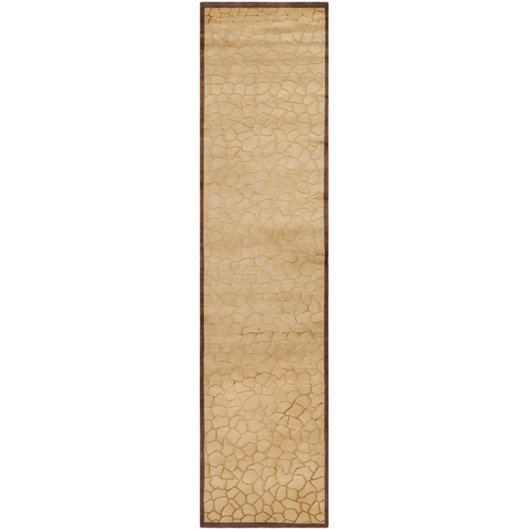 Borrego Hand-Knotted Wool/Silk Gold Area Rug