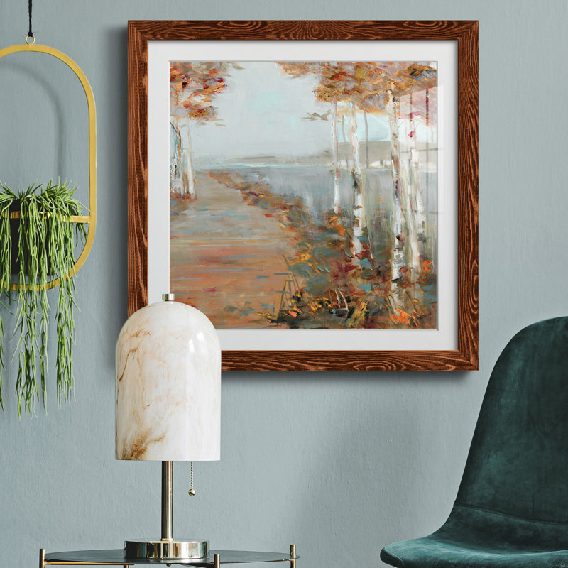 Welcome Autumn - peinture encadrée, Cadre en érable, H 17 po x l 17 po x P 1,5 po