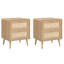 48 cm W Wicker / Rattan Bedside Table