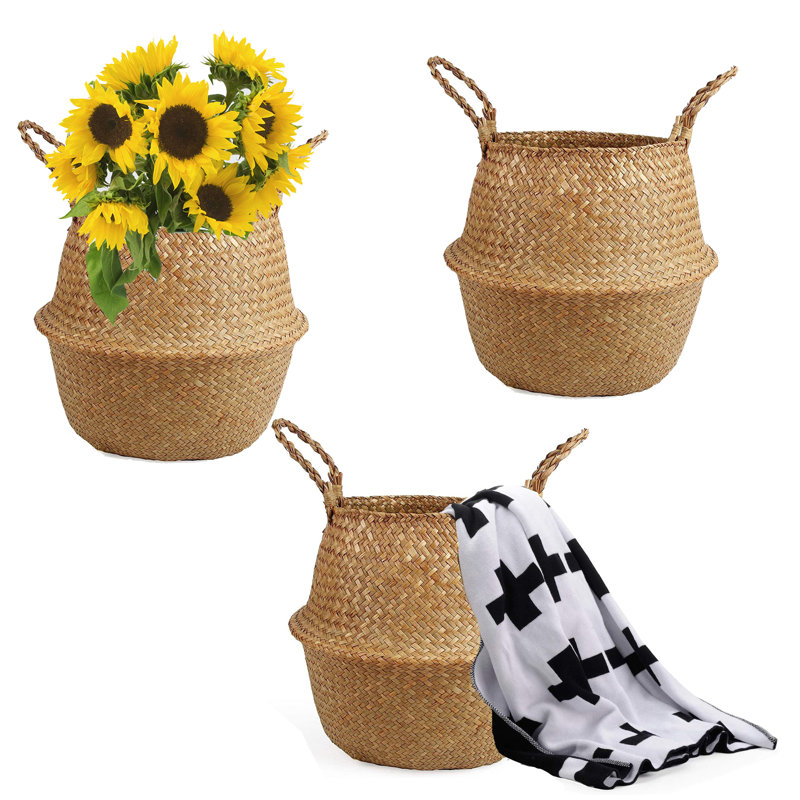 August Grove® Tynisha Seagrass Decorative Basket