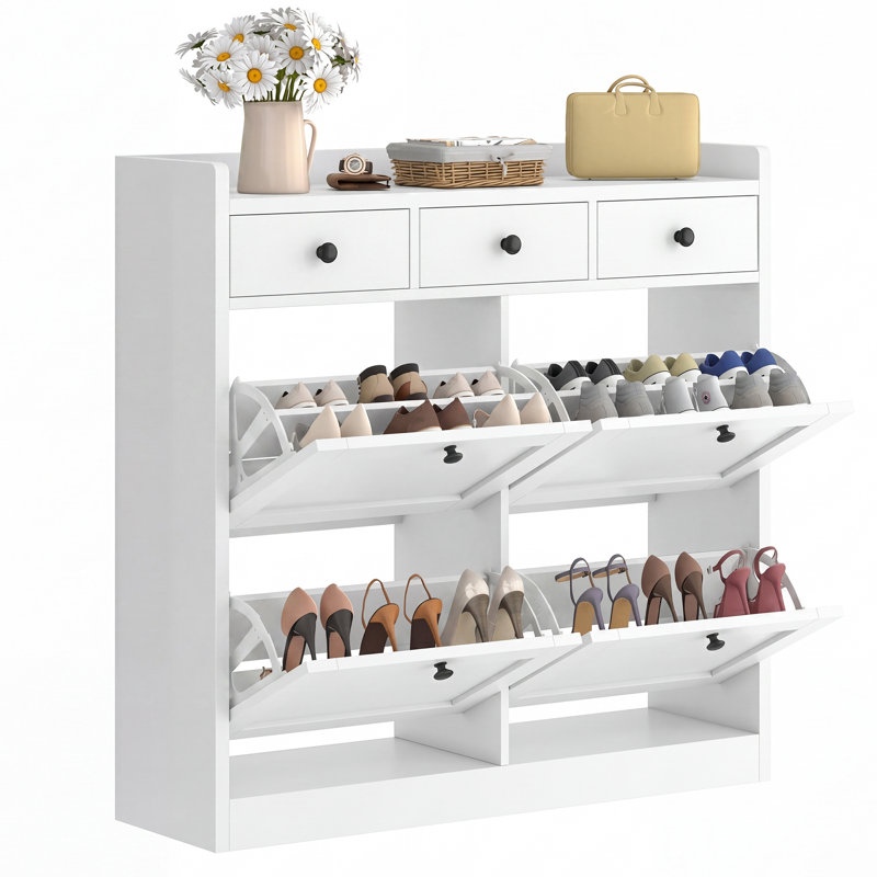 16-18 Pair Flip Down Shoe Storage