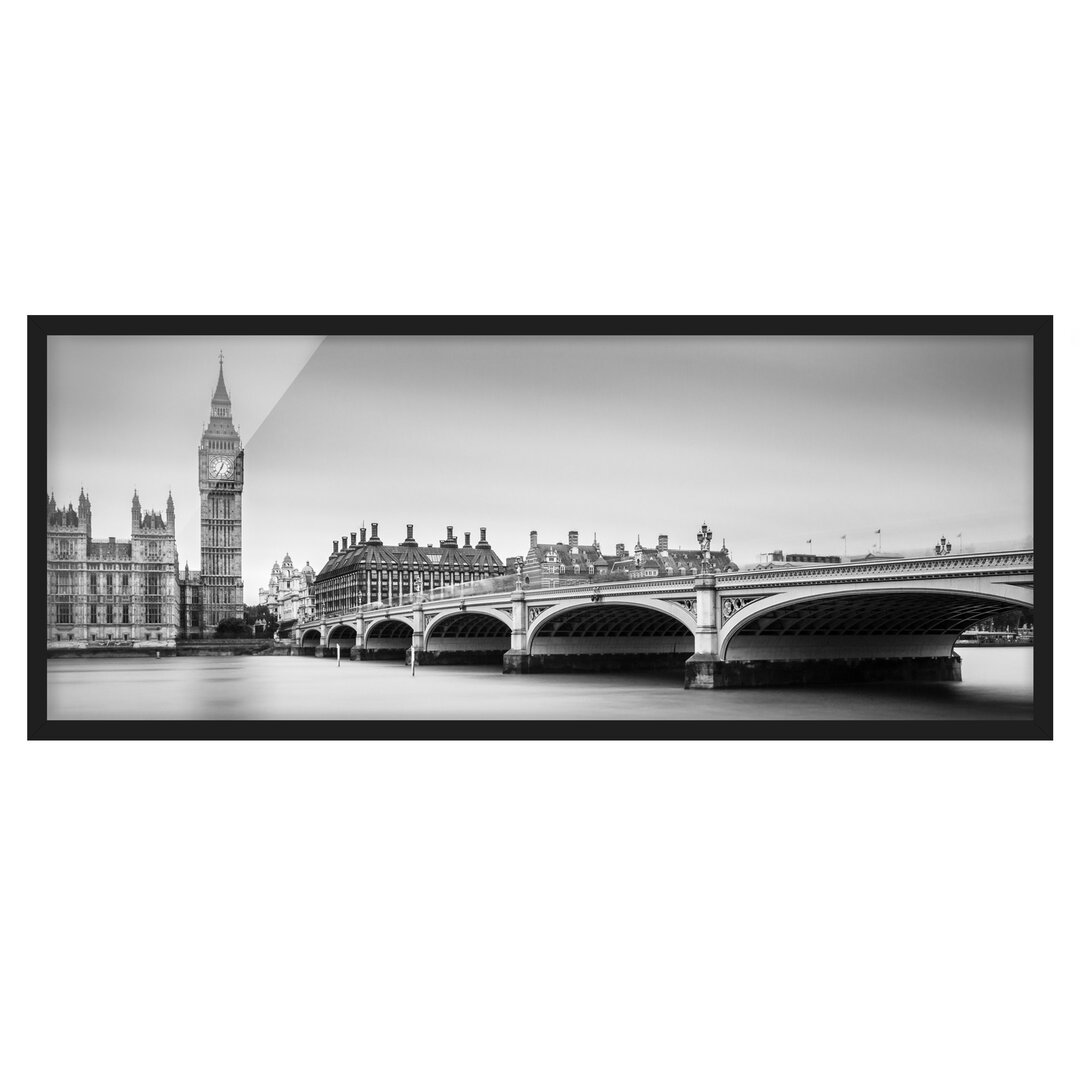 Gerahmter Grafikdruck Westminster Bridge and Big Ben