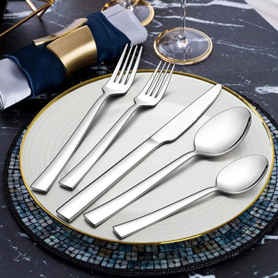 Latitude Run® Plageman Stainless Steel Flatware Set - Service for 4