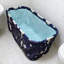 HKFUYULINTECHLIMITED Polyvinyl Chloride (PVC) Rectangle Inflatable Hot Tub in Blue