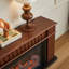 French-style electronic fireplace TV stand-677228400