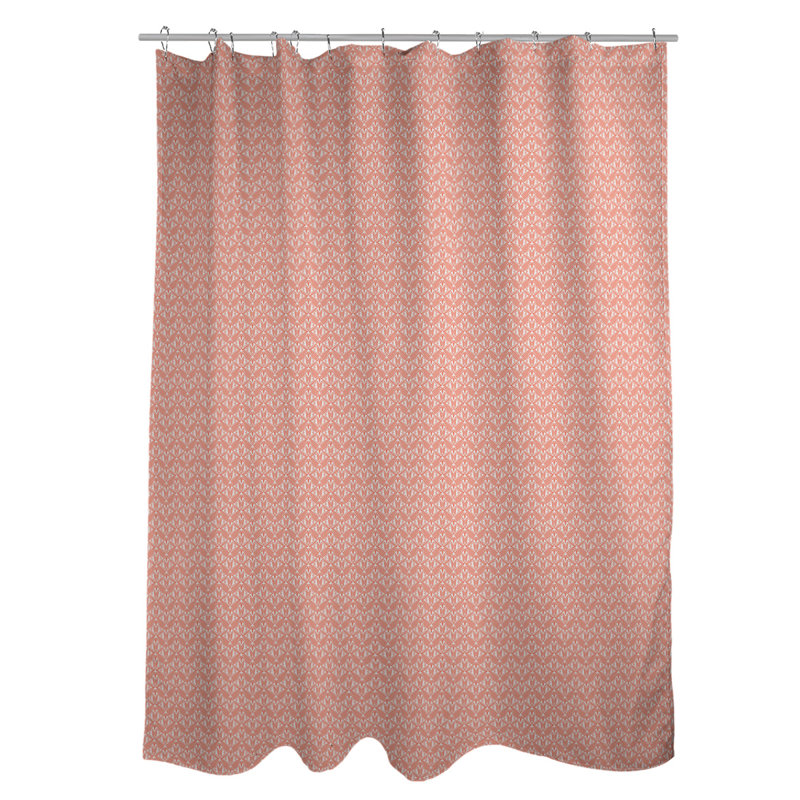 Rideau simple art déco, Rayure orange 2