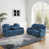 Tissu bleu est en rupture de stock