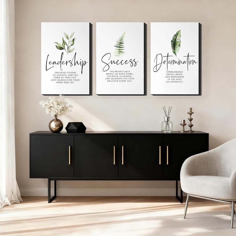 3 Piece Wrapped Canvas Wall Art