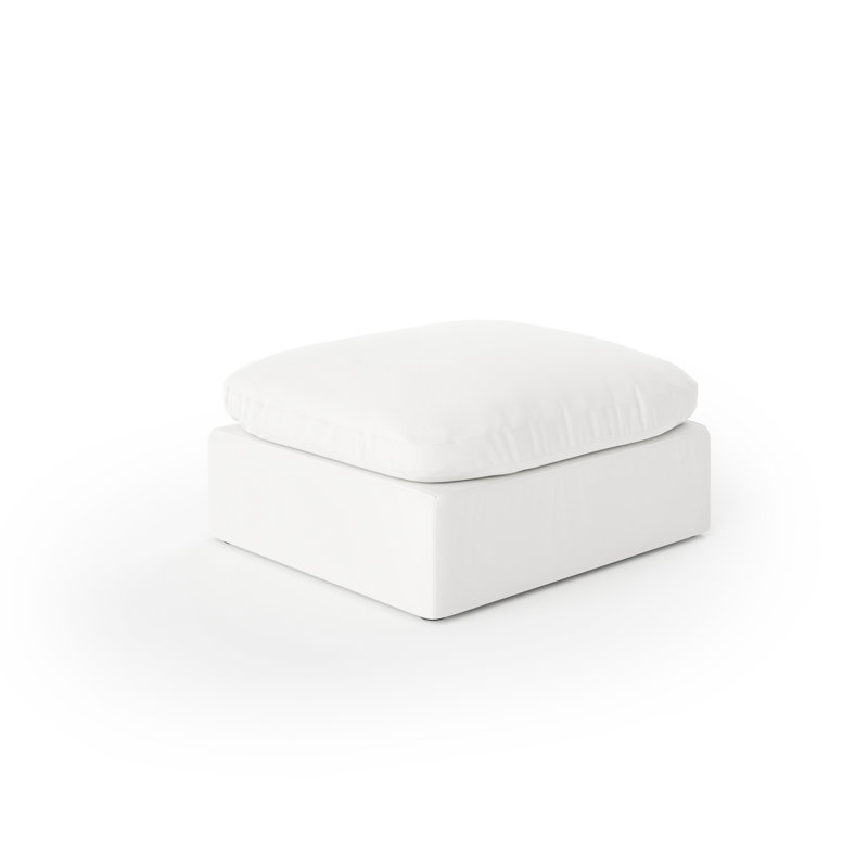 Repose-pieds rembourré pour canapé, canapé modulaire Cloud pour repose-pieds, Blanc