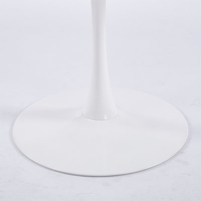 42.1" white marble Color Top Tulip Table