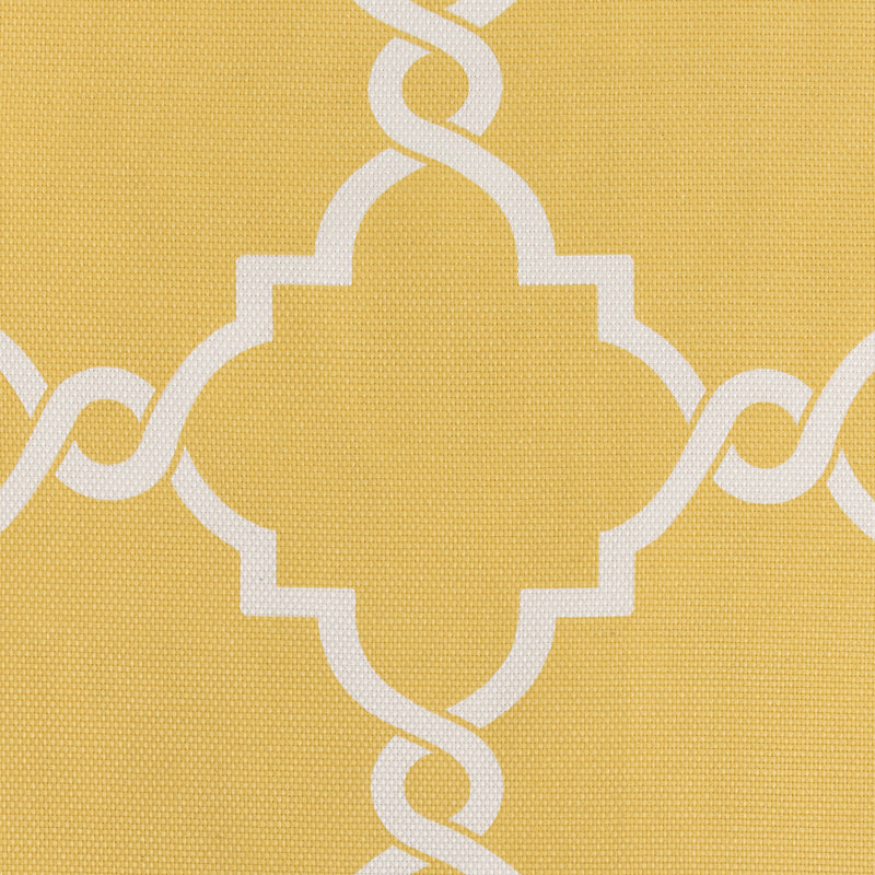 Yellow and White Light Filtering Grommet Top Curtain Panel