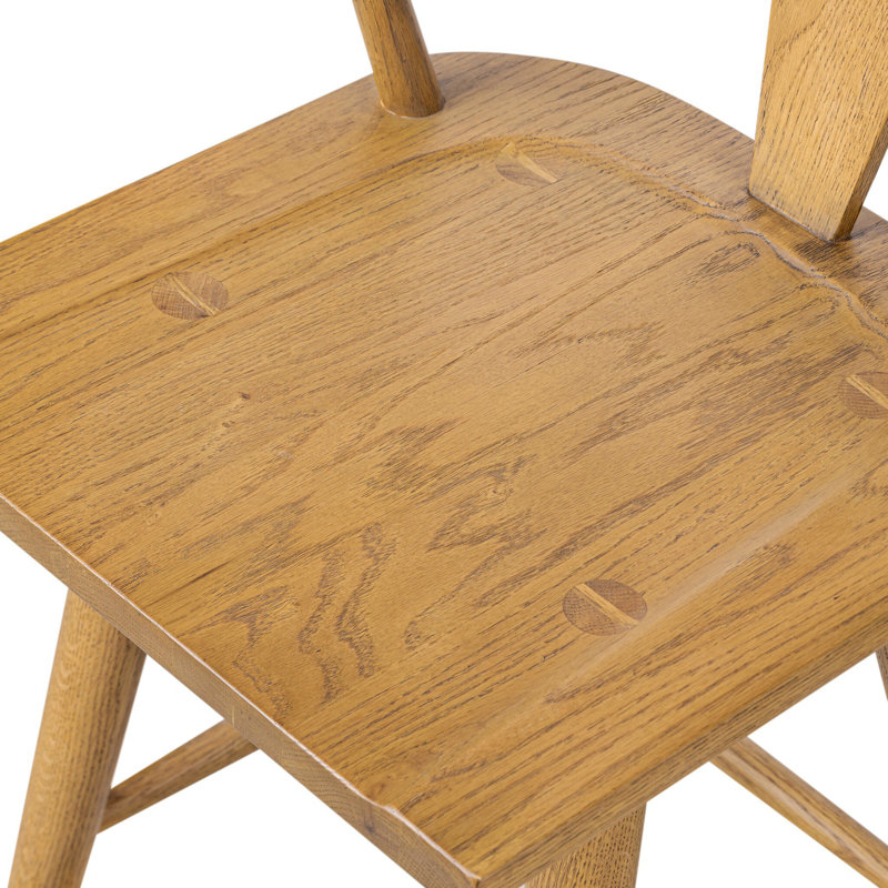 Garth Solid Wood Bar Stool, Sandy Oak, Bar Stool (29" Seat Height)