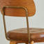 Chaise d'appoint à dossier solide brun doré (ensemble de 2)-1046773565
