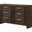 Commode contemporaine à 6 tiroirs 1Pc