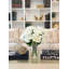 Tall Elegant Real Touch/Silk Peony Flower Stems – Off White Peonies For Modern Home Décor