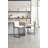 Counter Height Bar Stools Set Of 2, Upholstered Linen Bar Chairs, Metal Footrest And Frame For Kitchen,Dining Room-2111118452