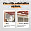 VidaXL 250cm W x 200cm D Polyester Cover Retractable Patio Awning-126173535
