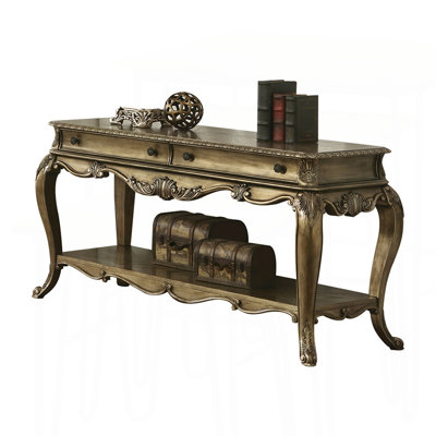 2-Drawer Coffee Table with Cabriole Leg