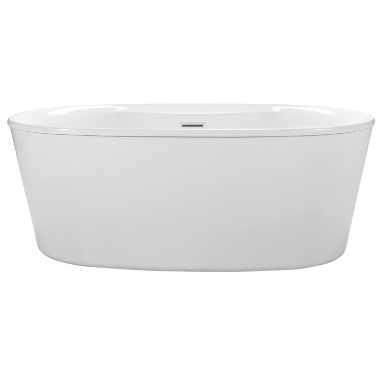 Baignoire à air autoportante de 57,25 po MTI Solutions 2, Blanc