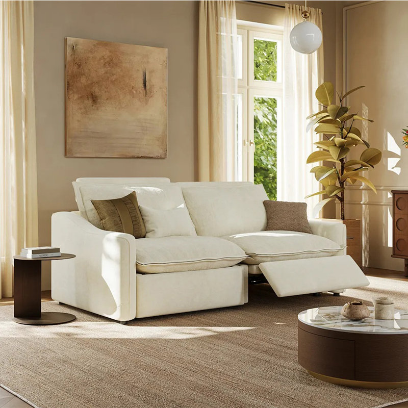 Ergopals Power Reclining Sofa, Beige, 36" H x 84" W x 37.5" D