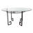 Round Glass Top Metal Base Dining Table