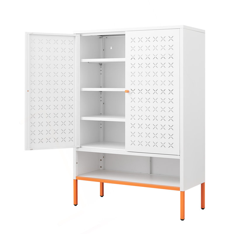 Armoire polyvalente avec une conception avancée pour un rangement optimal, Blanc