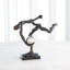 Tripped Up Sculpture-Bronze W/Nickel Sphere