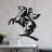 Decorative Metal Wall Accessory by Banksy, Black, 26.8 x 28.3 inches | 100% Metal Construction, Thickness: 0.06 inches | Unique Artwork for Modern Home Decor, Durable and Eye-Catching Design