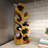 Teak Wood Curved Tree Shaped 6 Bottle Brown Wine Rack-1248696563