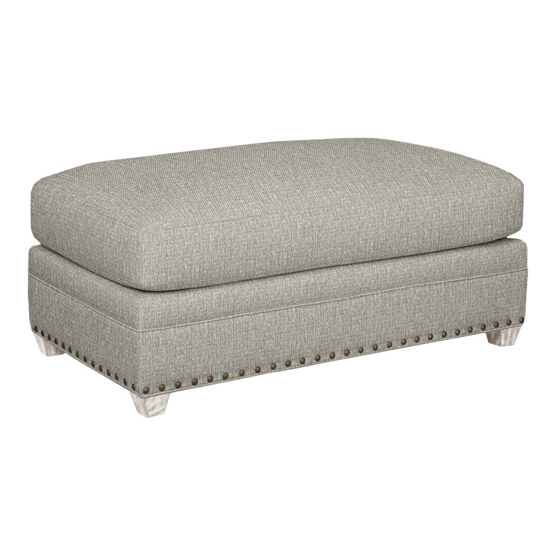 Fairgrove 44" Ottoman & Half, Tarbee Pebble, Casa Blanca, Yes