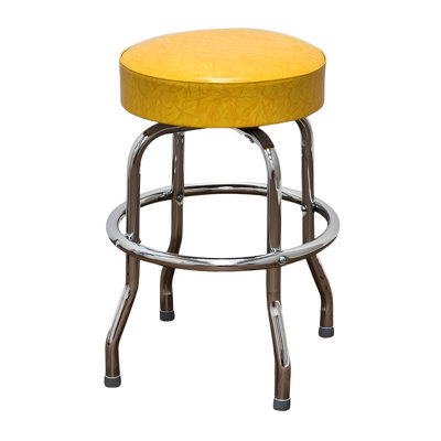 Retro Home Chrome Swivel Counter And Bar Stool